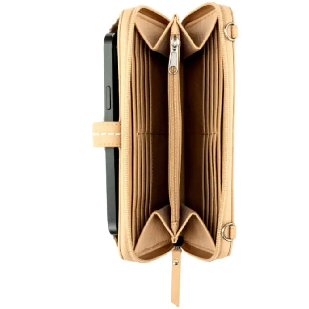 The Sak Natural Medallion Iris Smartphone Crossbody Bag